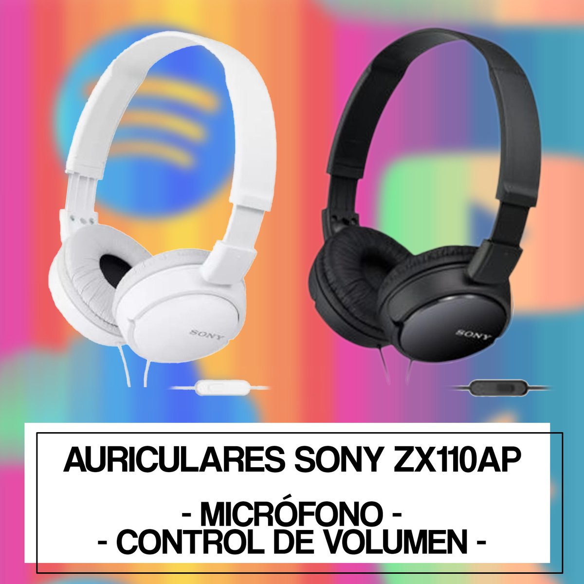 TendexComp's tweet image. ⚡️Auriculares Sony ZX110AP 

🚛 Envíos a todo el país
💳 Mercadopago
💵 Efectivo
📦 Tenemos stock

#Tendex #TendexSA #Auriculares #Sony #ManosLibres #Música #MercadoPago #Palermo