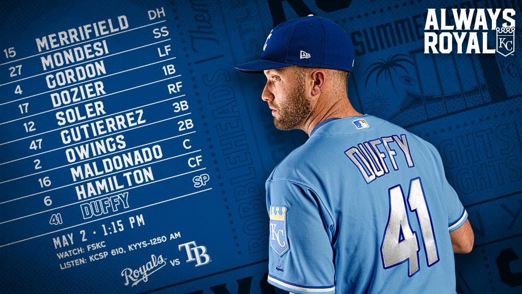 Royals's tweet image. Series finale against the Rays today at #TheK.

#AlwaysRoyal