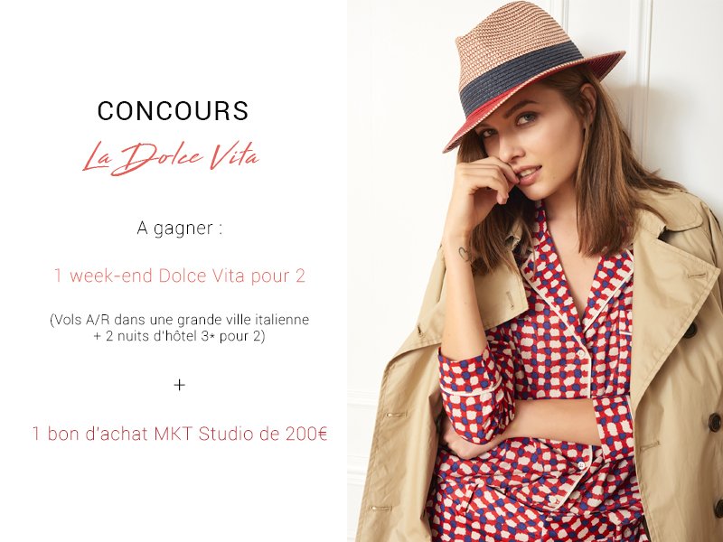 MKTstudioParis's tweet photo. #Concours « La Dolce Vita »
Pour fêter les ponts de mai, nous avons décidé de vous offrir 1 week-end Dolce Vita pour 2 (Vols A/R + 2 nuits en hôtel 3*) en #Italie
Pour tenter votre chance c’est par ici  >> https://t.co/a45fIoG7GC https://t.co/Gqd8g8SizX