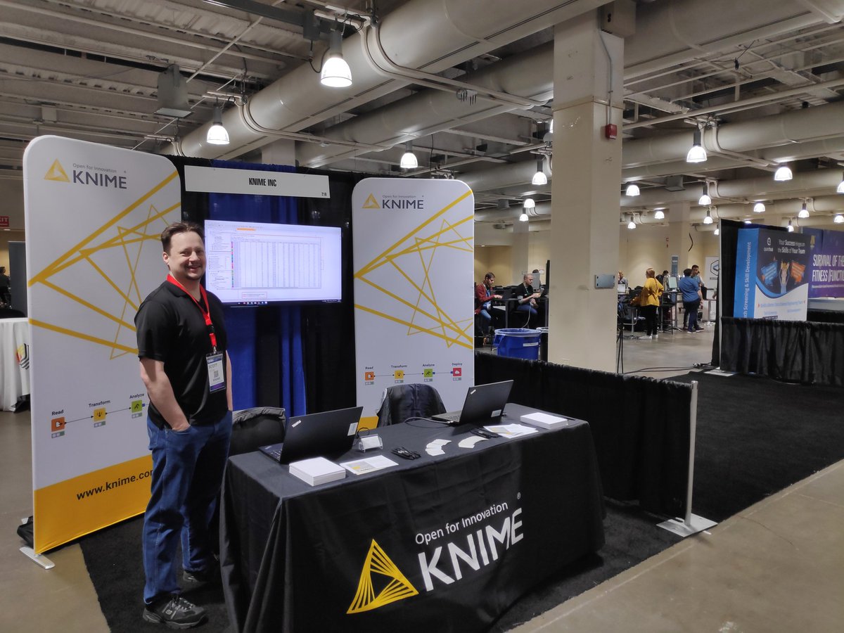 paolotamag's tweet image. Come visit us at the #KNIME booth! #ODSCEast @ODSC @knime
Remember also today at 2pm Room 312 we have the #GuidedAnalytics Learnathon Workshop! Come and learn how to automate the ML process with KNIME!