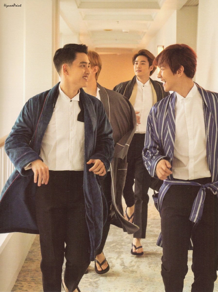 kimjuncottooon's tweet photo. Boys will be boys (scanned by HyuneePoint56) #엑소 #EXO #present_gift https://t.co/oHNXrYhZjw