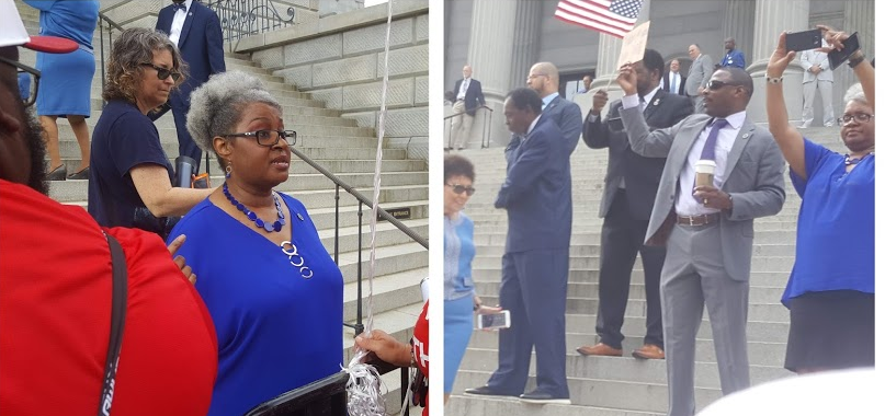 PackRsd1's tweet photo. Know the SC State Representatives that came out to support educators!
Gilda Cobb-Hunter; Kambrell Garvin; Patricia Moore "Pat" Henegan; David J. Mack, III; JA Moore; Leola C. Robinson; Ivory Torrey Thigpen, Seth C. Rose John Richard C. King; Annie McDaniel #AllOutMay1 #Rich1 https://t.co/XrzAx5kWsA