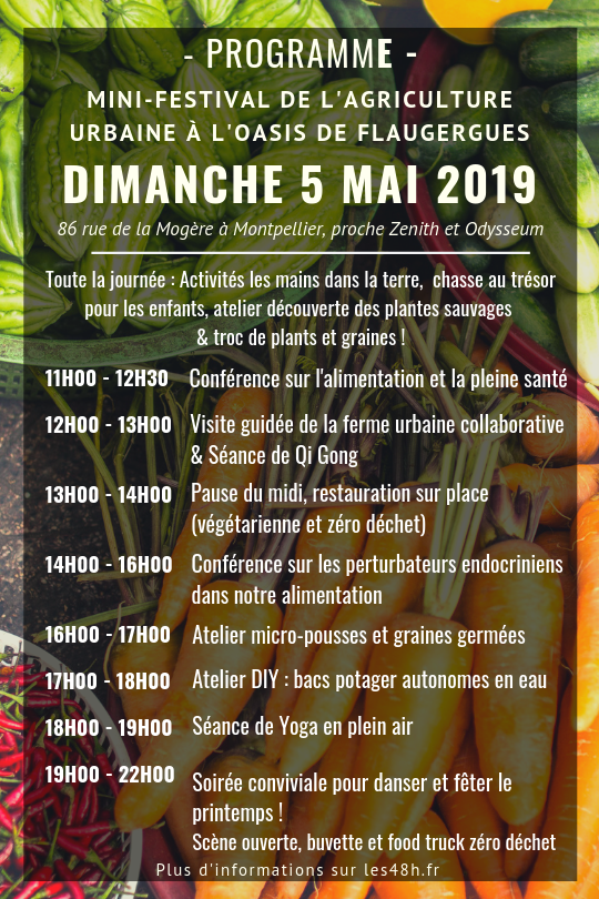 😍 Ce weekend à l'Oasis  😍 C'est mini festival pour les 48h de l'agriculture urbaine à Montpellier ! - mailchi.mp/c3b1a7325788/c…
