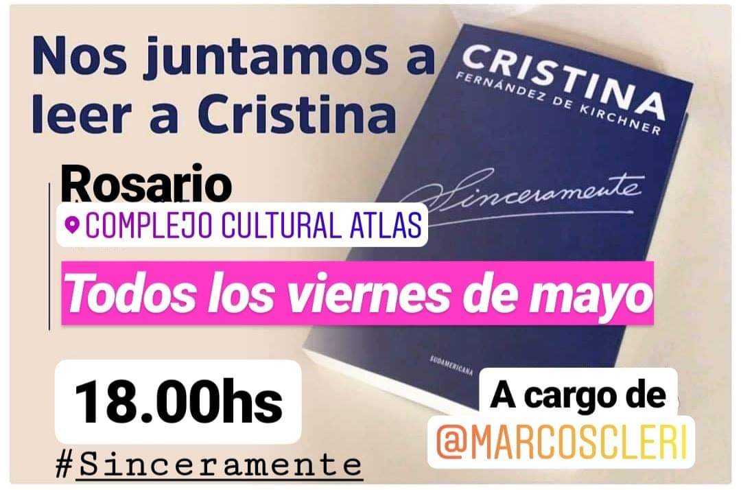 DespertarSantaF's tweet photo. ATENCIÓN ROSARIO! 
Confirmar presencia al 📱📞341. 3373395 ya que se entregarán fotocopias de los capítulos. 
Importante: No es necesario tener el libro. Compartimos. 
A cargo de: Marcos Cleri #Sinceramente #UnidadCiudadana #SueñoColectivo #ActividadAbierta #EntradaLibreYGratuita https://t.co/MEi208Wbdw