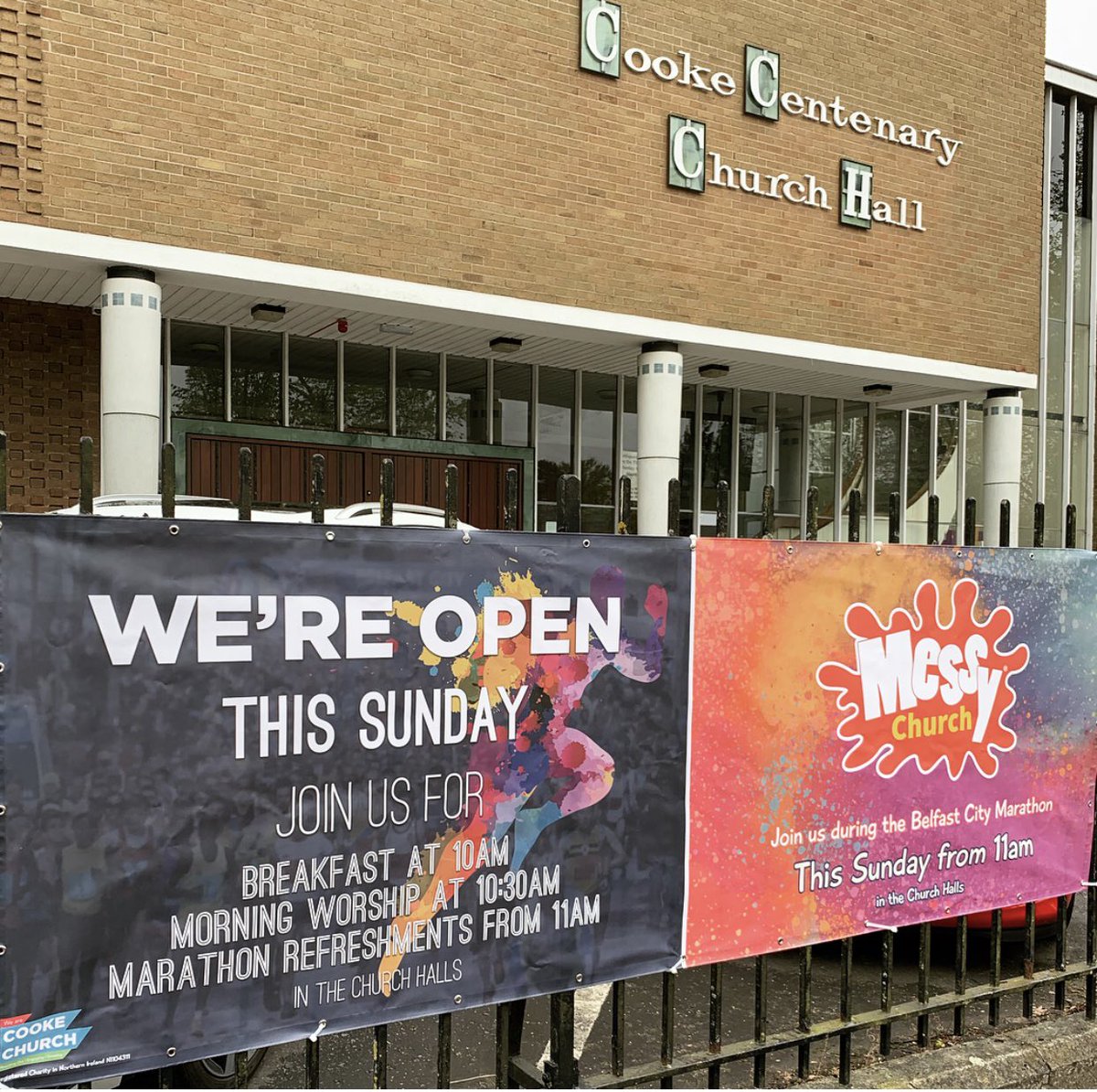 Join us this Sunday during the Belfast City Marathon for Food, Worship, Refreshments and Messy Church! <a href="/marathonbcm/">BelfastCityMarathon</a> #belfast #christianityinaction