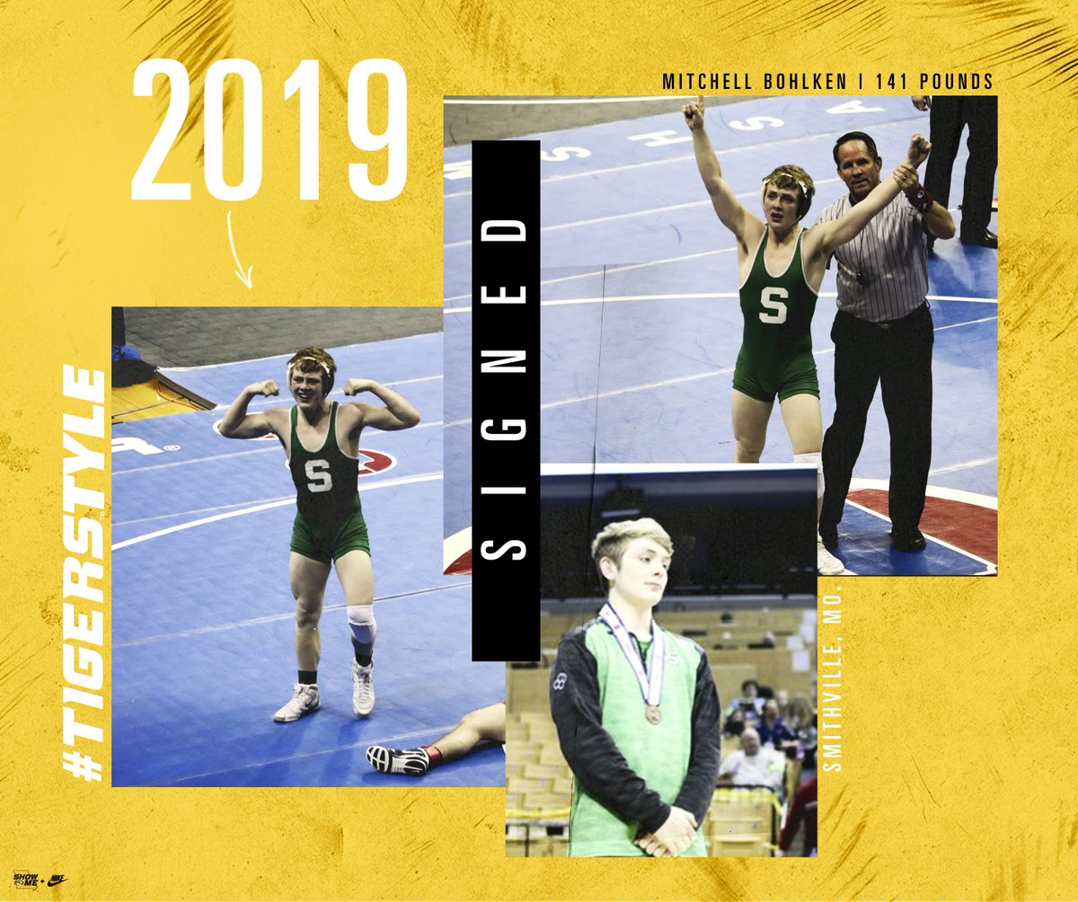 MizzouWrestling's tweet photo. Welcome to #TigerStyle @BohlkenMitchell ‼️

🔗 https://t.co/fvWynQSjCA

#MIZ #TigerStyle 🐯🤼‍♂️ https://t.co/zGcKCADwFW