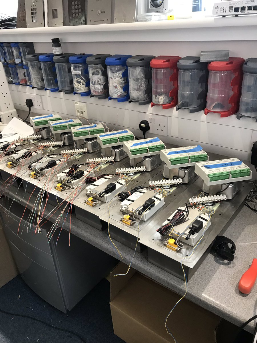 BespokeTelecoms's tweet photo. Busy week for Martin building seven bespoke 2n entry panels for a large residential project in London on a Panasonic NS700 platform with 11 indoor touches and 9 Panasonic touchscreen phones #panasonic #2Ntelecom #ciegroup https://t.co/mtjx1hj09f