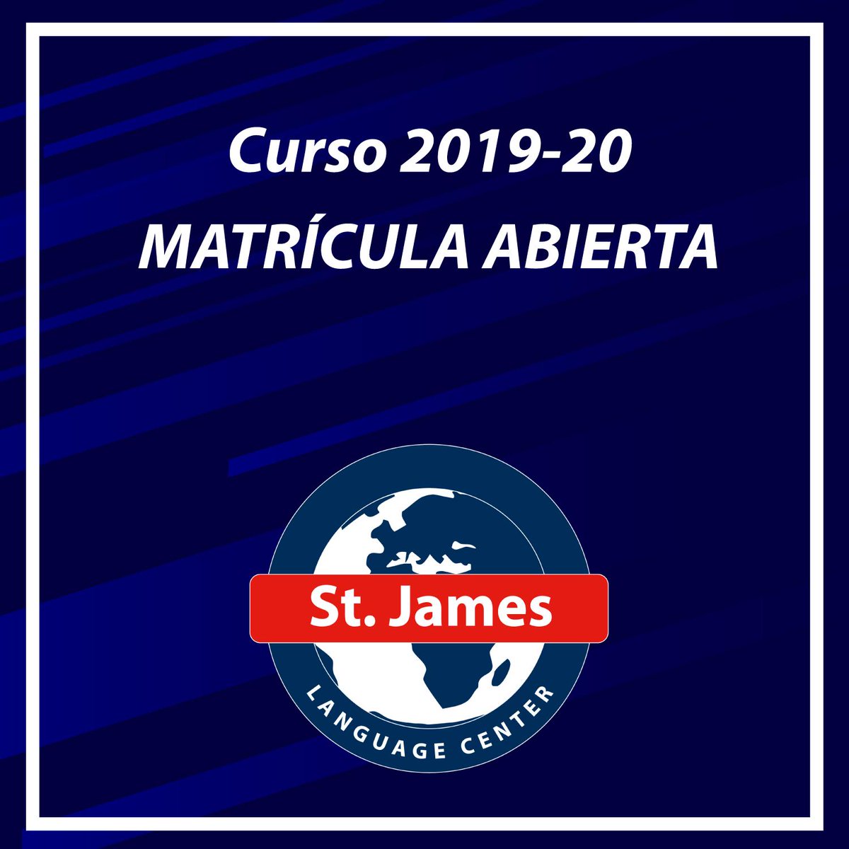 stjameslc's tweet photo. 🔖Ya puedes reservar tu plaza para el curso 2019/20.
Desde los 3 años hasta el C2.
📲Entra en https://t.co/2Pbjyej7yh y busca tu centro St. James más cercano. 
O si lo prefieres llámanos al 📞 954 18 72 44 https://t.co/vtS9qBqwBe