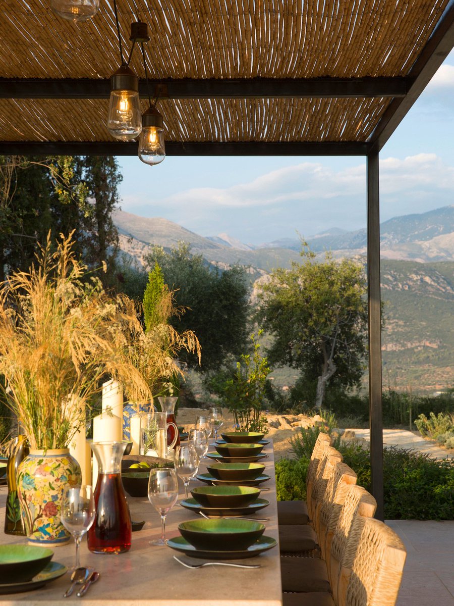 “A 360-degree panorama of snow-capped peaks, deep gorges, ripples of silvery olive trees and the sparkling spread of the Gulf of Messenia—the view is the show-stealer here.” <a href="/htsi/">HTSI</a> journeys to historic villas on Greece’s #ManiPeninsula. &gt; bit.ly/2VFw1SO #LuxuryTravel