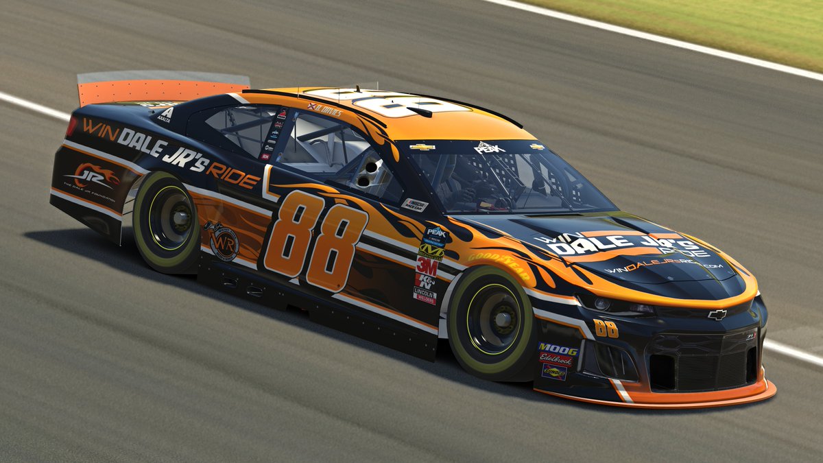 JRMotorsports's tweet photo. When JRM's @iRacing teams hit the track Tuesday @kansasspeedway they'll be sporting new looks and carrying new partners with @FilterTime and @tdjf's #WinDaleJrsRide. 

Full Story ➡️ https://t.co/RNES3FGGay https://t.co/9ztRji7aZE