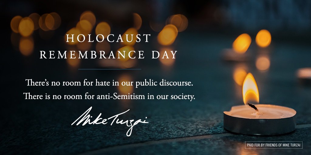 No room for hate. No room for anti-Semitism.