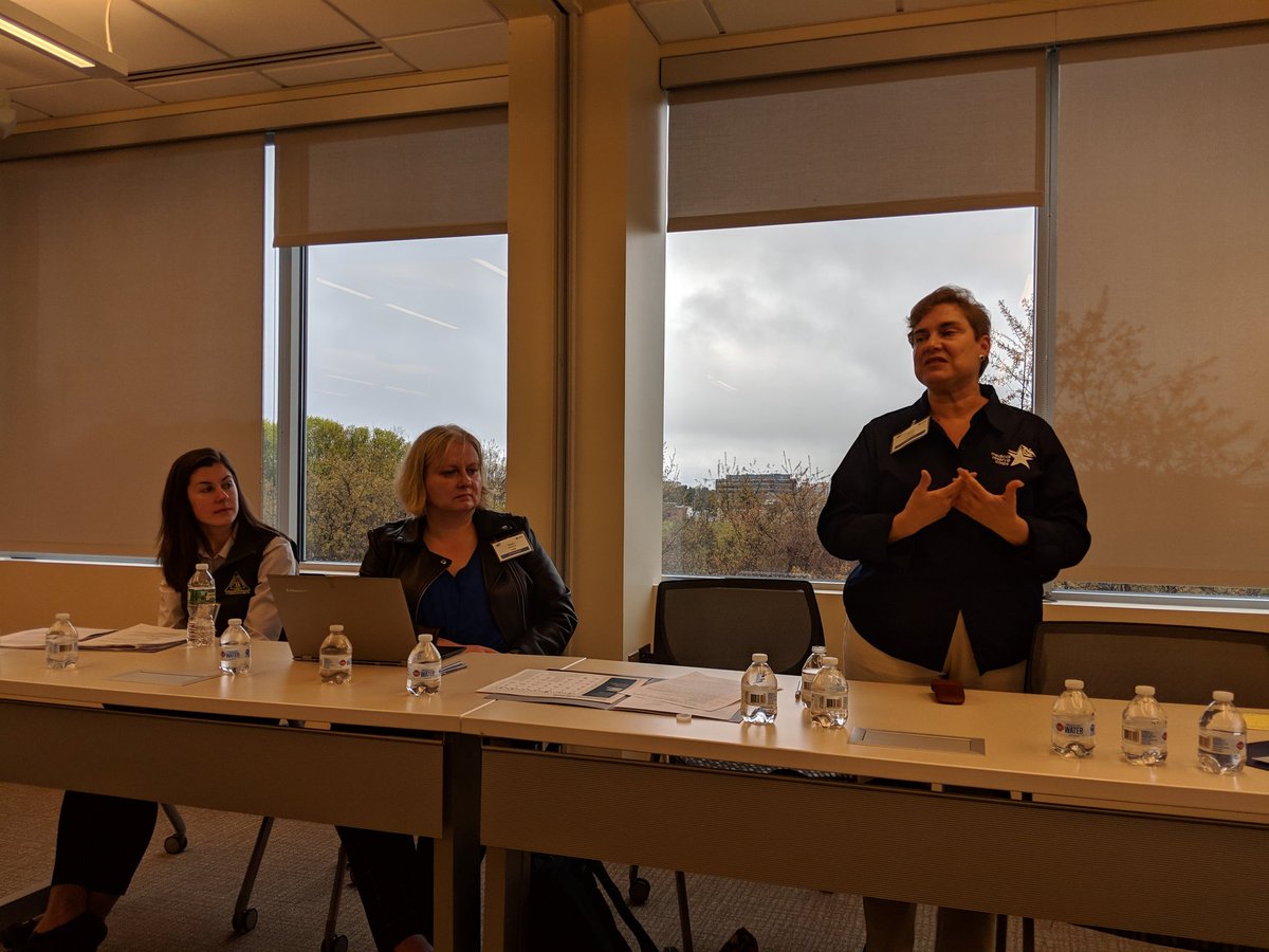 IAEMRegion1's tweet photo. Next up @CT_VOST @CCEMAREADY @CEDR We are talking #VOST and Digital Volunteers. What are your barriers to working with digital volunteers? @iaem #CrowdsourceEM #SMEM https://t.co/EvDugAy6ff