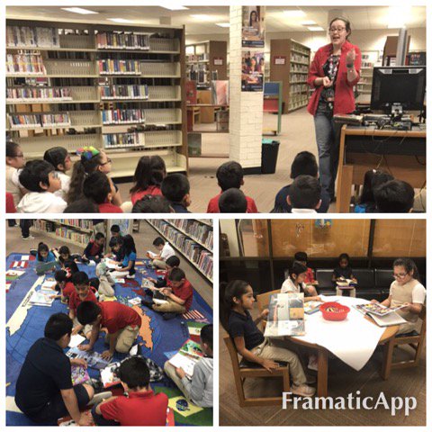library_soe's tweet image. Our 1st graders are getting ready for summer reading at the Hillendahl Public Library.  @library_soe