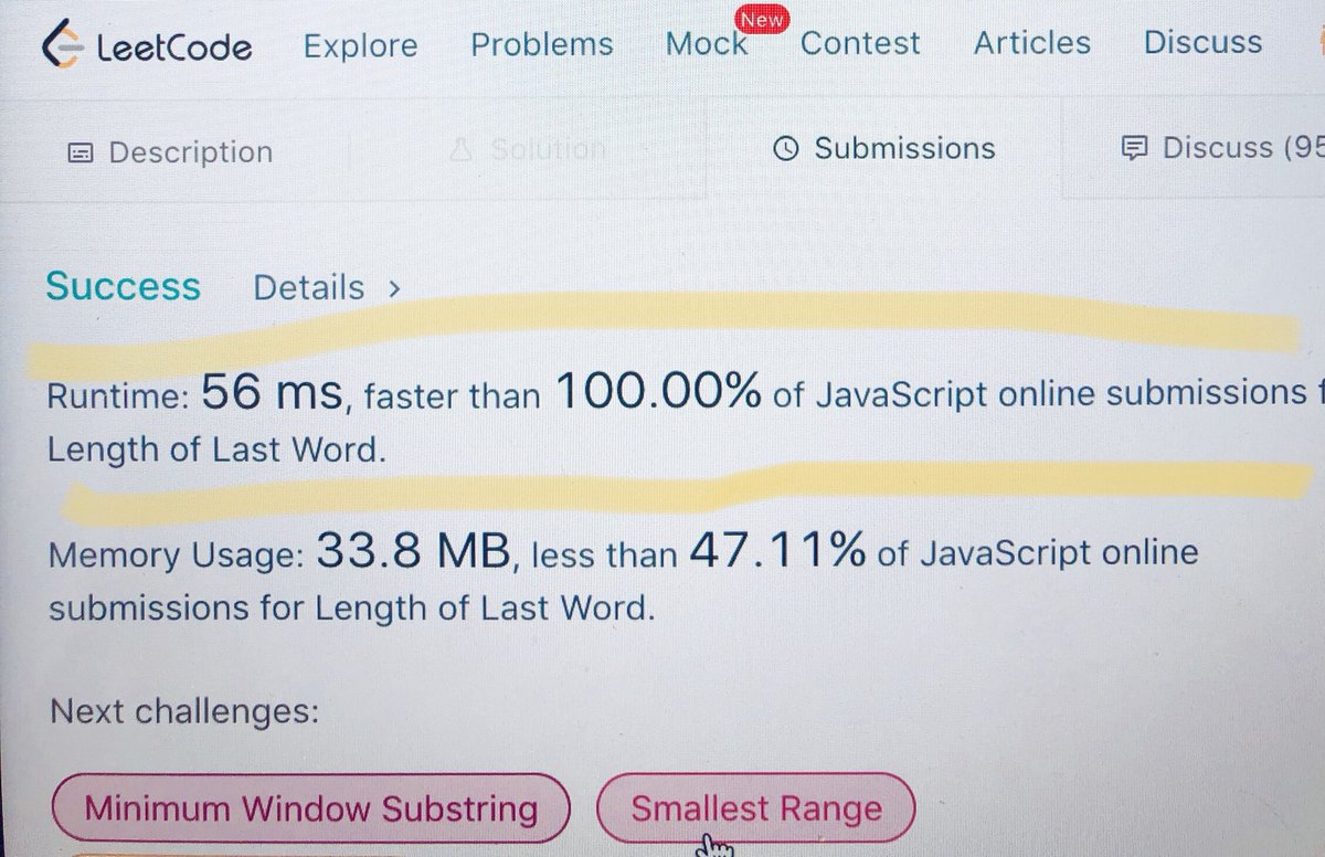 javascriptjord1's tweet image. I may get through these challenges at a turtle’s speed, but cheers for small wins! #leetcode #javascriptpractice #nevergiveup #cantstopwontstop