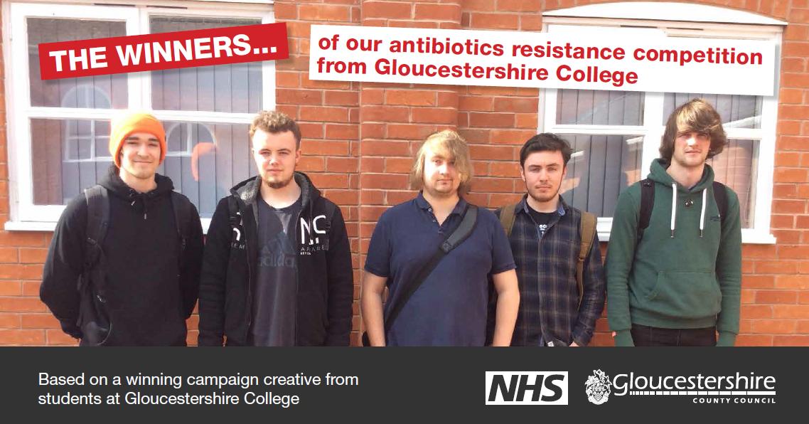 Very proud of our Graphic Design students, brilliant work!
Fantastic #AntibioticResistance campaign developed by our students in has gone live throughout #Gloucestershire!  😀
Read more here⬇️
bit.ly/2vBdxEg