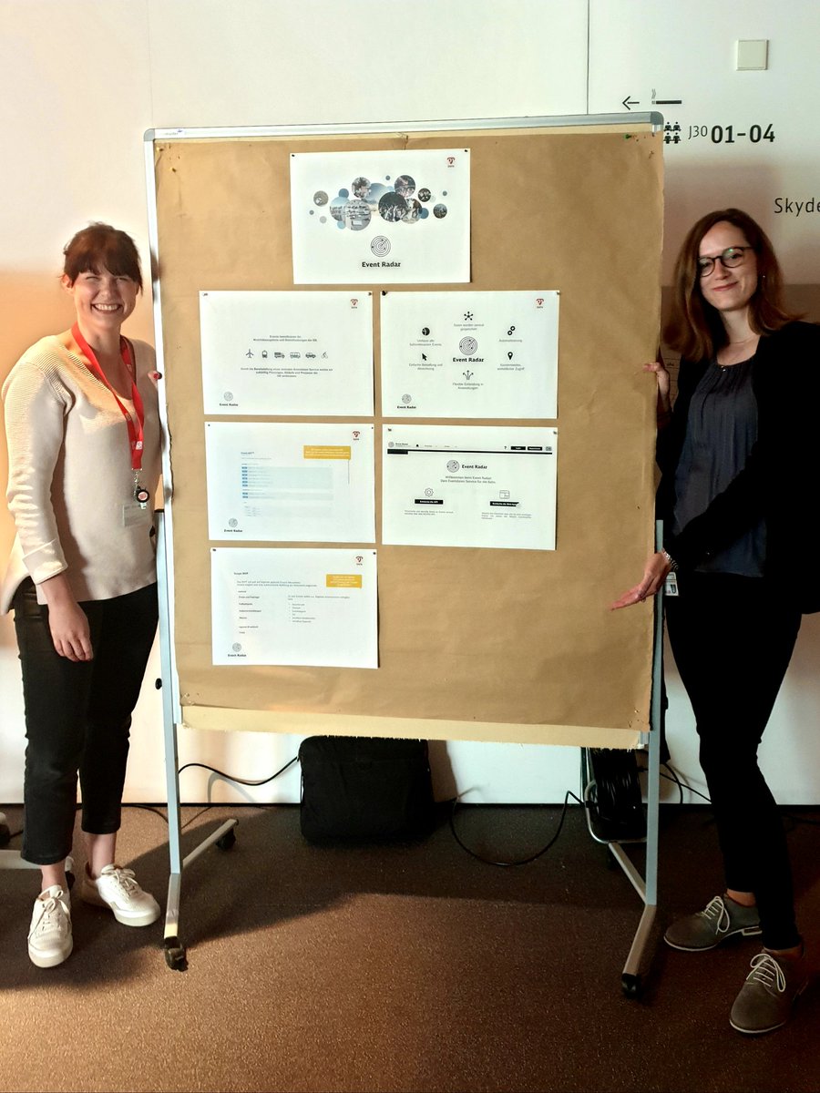 tastenmann666's tweet photo. Sarah und Anna-Lena präsentieren heute beim Bergfest des #SkydeckAccelerator im Skydeck Frankfurt den brandneuen #EventRadar der DB AG. Mehr dazu in DB Planet! https://t.co/3Pqjkhwn3P