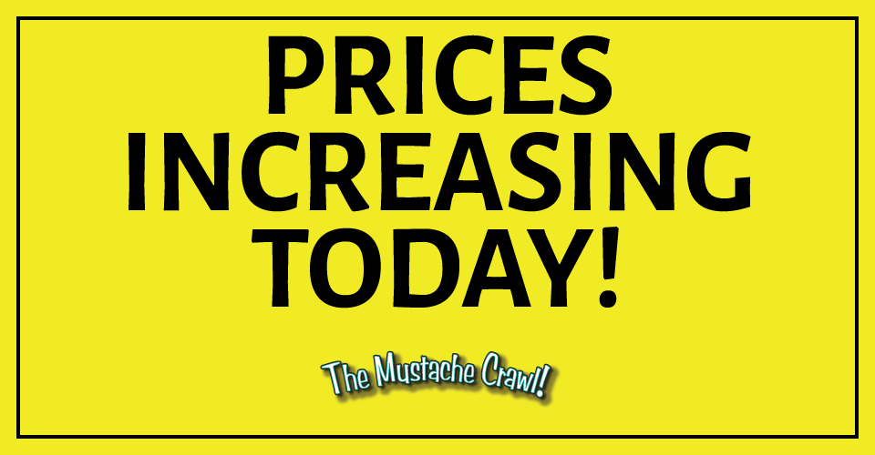 Prices increasing TODAY!

The Mustache Crawl - Chicago's Favorite Bar Crawl is Back on Saturday, July 27th!

Last Chance For $15 Super Early Bird Discounted Tix at TheMustacheCrawl.com!

We mustache you to get your tickets before prices increase! 

#chicago #barcrawl #mustache