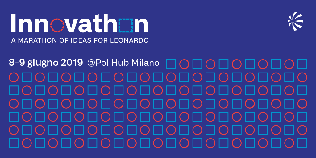 Leonardo_IT's tweet photo. 📢Dall’ 8 al 9 giugno 2019 si terrà #Innovathon! L'#hackathon di #Leonardo realizzato in collaborazione con @PoliHub. Un business game tecnologico di 2 giorni per giovani laureandi e neo laureati. Deadline per le candidature: 2 giugno, ore 23:59! Dettagli: https://t.co/VSPDEw9upG https://t.co/Yn6Fvzdl6I