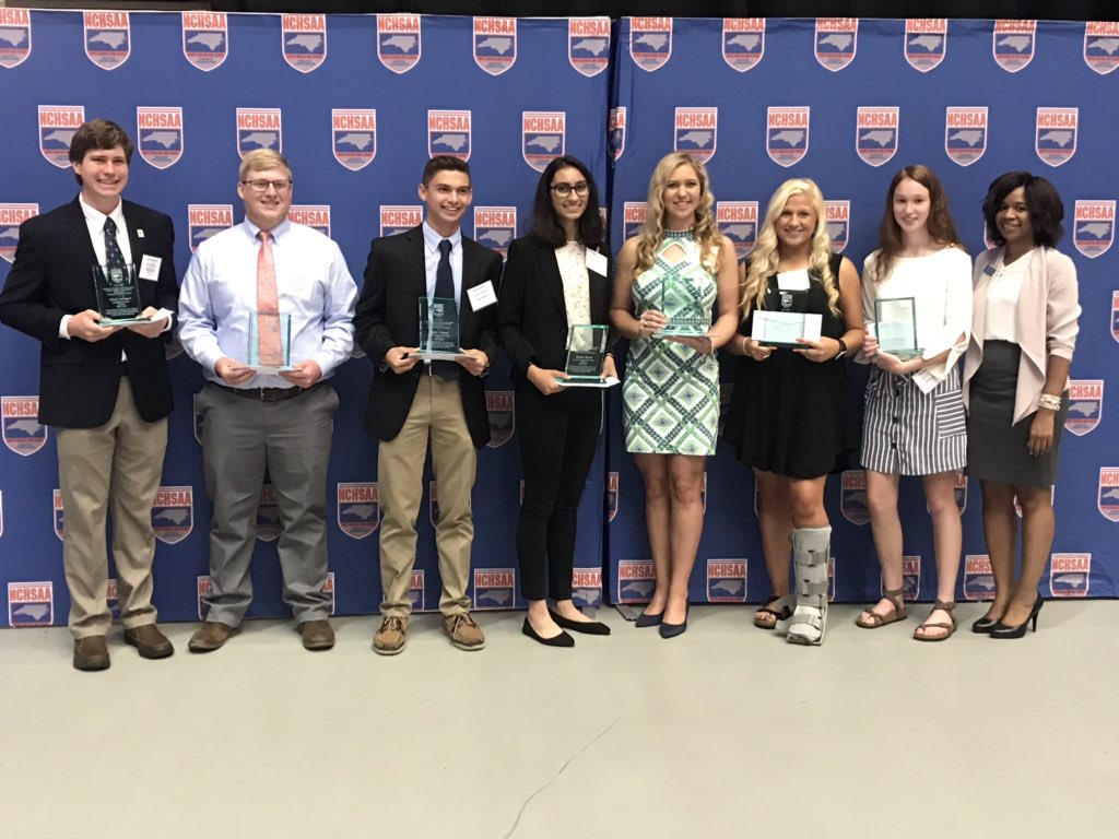 NCHSAA's tweet photo. Senior @nchsaaSAAC Members!! 

An incredible group of student-athletes who have represented student-athletes across NC! https://t.co/XQWN7j4eqm