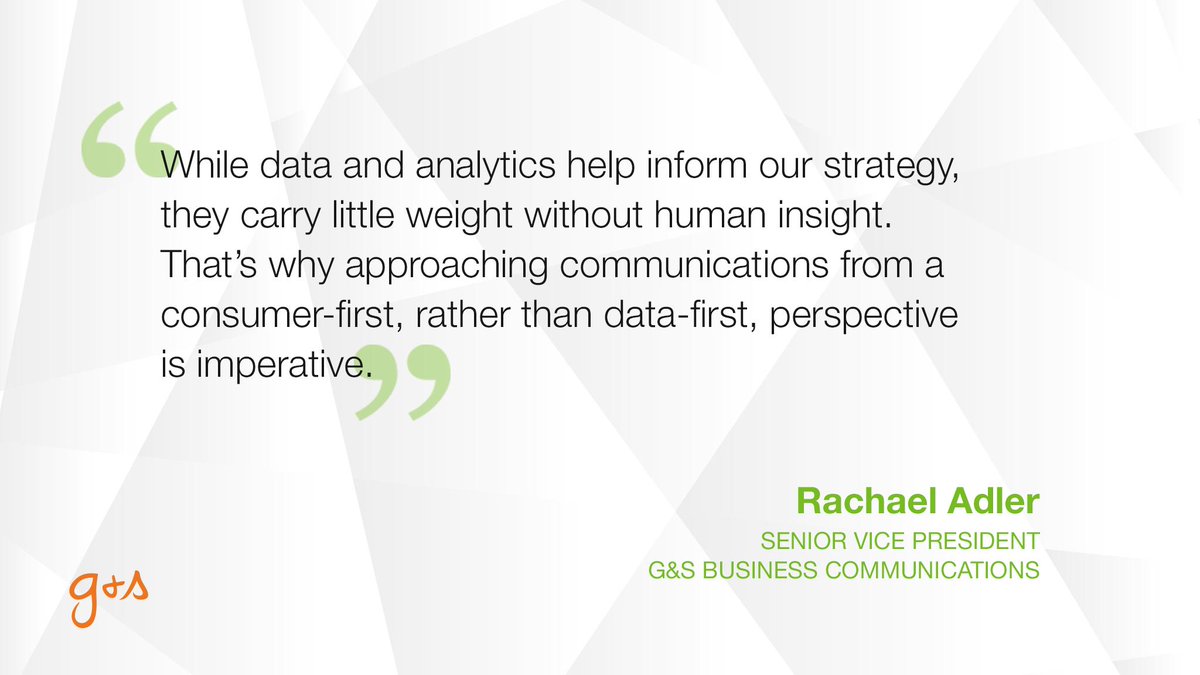 gs_comms's tweet photo. No industry is immune to the #tech revolution. Yet the consumer-focused approach still takes precedence over purely data-driven #communications strategies, writes G&amp;S SVP @radler15. https://t.co/tu4w9fZyPJ https://t.co/OmdCrPyuhv