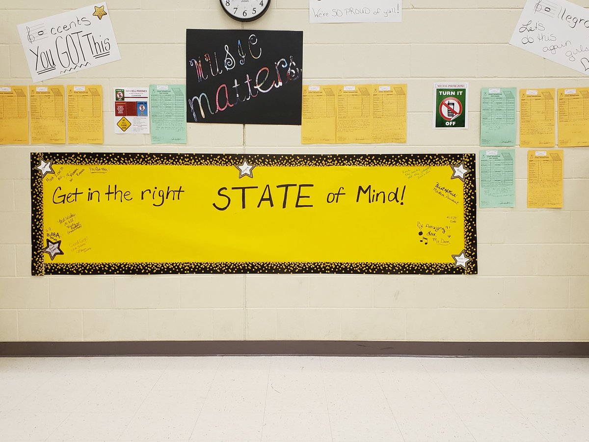 Thank you, Choir Boosters, for decorating our room! The kids really appreciate it!