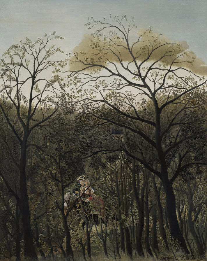 Henri Rousseau, "Rendezvous in the Forest", 1889, Oil on canvas, 92,1 x 73 cm, National Gallery of Art, Washington