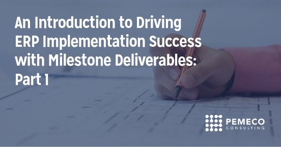Pemeco's tweet photo. An Introduction to Driving ERP Implementation Success with Milestone Deliverables: Part 1
https://t.co/jr73U71dwj
#ERPImplementation #ERPprojectmanagement #ERPproject #planning #businessprocess #mapping https://t.co/SrLkByz8oz