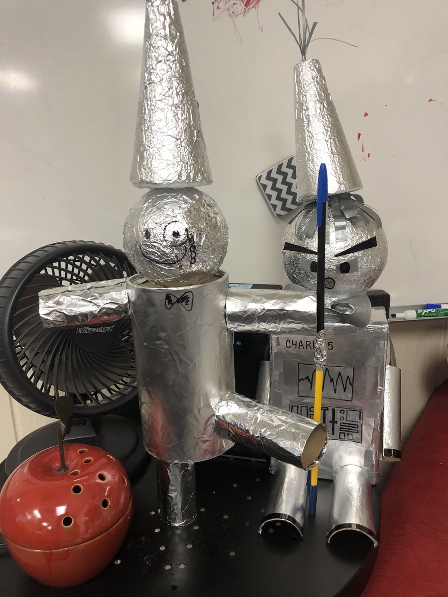 ashpruitt's tweet image. Love when my Geometry students get creative! #tinmanprojects #3Dfigures #CISDmakeitfun