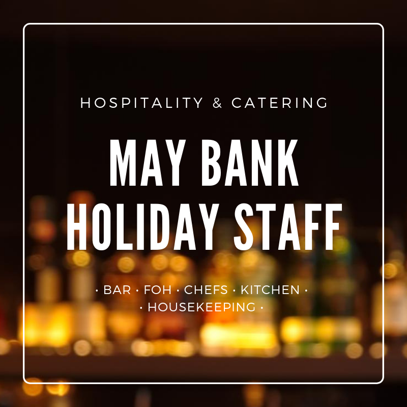 • B A N K • H O L I D A Y • W E E K E N D • It's not too late to get extra staff in for this long May #BankHolidayWeekend! Give us a call if you need help with your bar, restaurant, event or hotel 📞 01244 304669 #Hospitality #Catering #chestertweetsuk #staffing