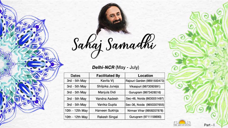 sand_vaswani's tweet image. Soak in waves of bliss this Summer and cool of your heads with #AdvancedPrograms of @ArtofLiving scheduled in #DelhiNCR in the upcoming 3 months. Do share with your #Artofliving friends. @SriSri @ArtOfLivingNTC @rajeshjagasia