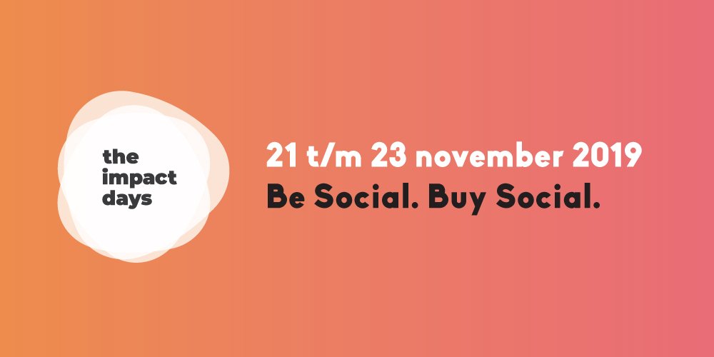 21, 22 en 23 november 2019 zijn <a href="/theimpactdays/">theimpactdays</a> 2019. 3 dagen vol inspiratie, ontdekking en plezier rondom #SocEnt! Zet jezelf alvast op 'aanwezig' in het Facebook event, dan weet je zeker dat je geen enkele update meer hoeft te missen! #BeSocial #BuySocial facebook.com/events/5898856…