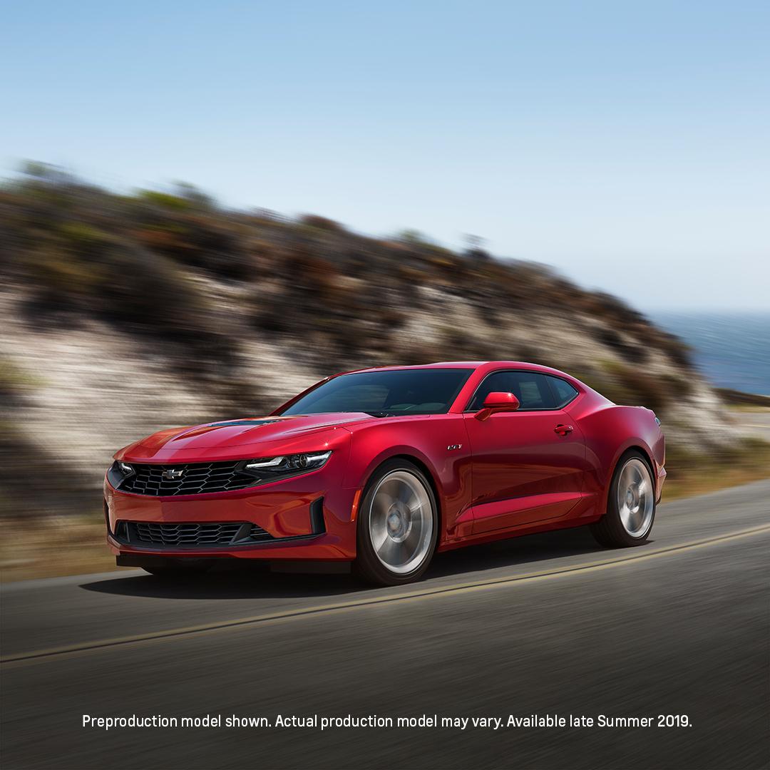 chevrolet's tweet photo. Mean looks with the power to back it up. Introducing the refreshed 2020 #Chevy #Camaro SS and the new 2020 Camaro LT1 V8 model. https://t.co/NwY1xtCKsv