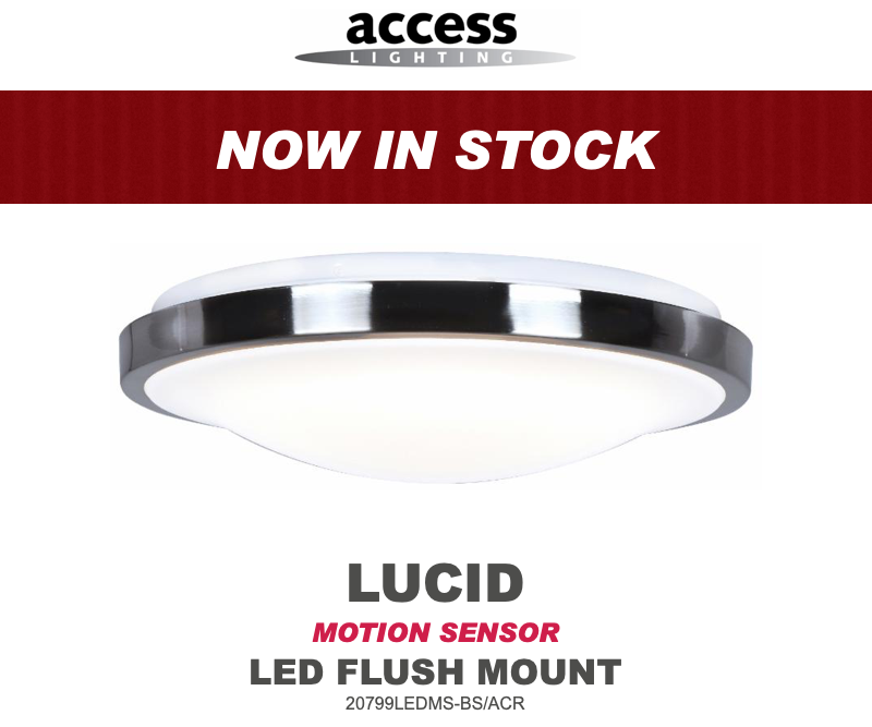 lumareps's tweet image. @AccessLighting's LUCID #LED flush mount is now in stock in a Brushed Steel Finish with White Acrylic Lens. Contact us for purchase information. buff.ly/2GN79iA
#easyinstall #daynightsensor #damplocation #motionsensor