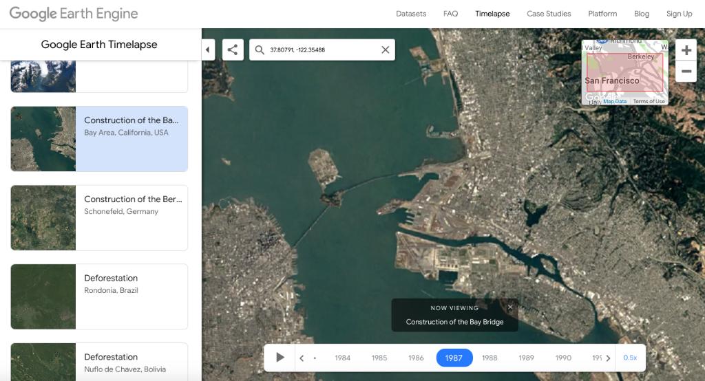 GoogleForEdu's tweet photo. Let your students explore how the 🌏 's surface has transformed over the past 35 years with @GoogleEarth Engine Timelapse. Fun project: have your class track what’s changed in their communities over time. https://t.co/XCobkhqY2i #EarthTimelapse https://t.co/vMARpFVkql