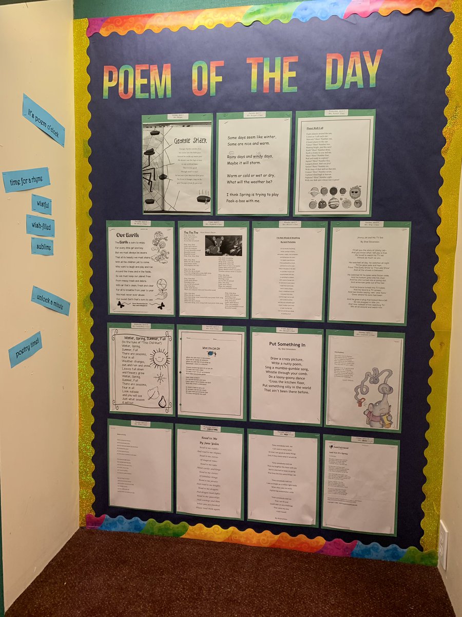 SkarinJo's tweet photo. Our collection of poems read each morning for April poetry month. #SunapeeCentral https://t.co/s0uarwN2E8