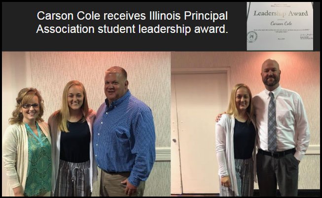 WindsorCUSD1's tweet photo. Congratulations, Carson Cole 
Selected as recipient of the Illinois Principals Association student leadership award! https://t.co/ofELQT4cM3