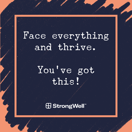 Face everything and thrive. You’ve got this!
#iamstrongwell #strongertogether #wearestrongwell #strength #recovery #soberlife #drugfree #motivation #keepfighting #onedayatatime #recoverymotivation #hope #youareworthit #selflove #opioid #opioidaddiction #opioidawareness #nicubaby