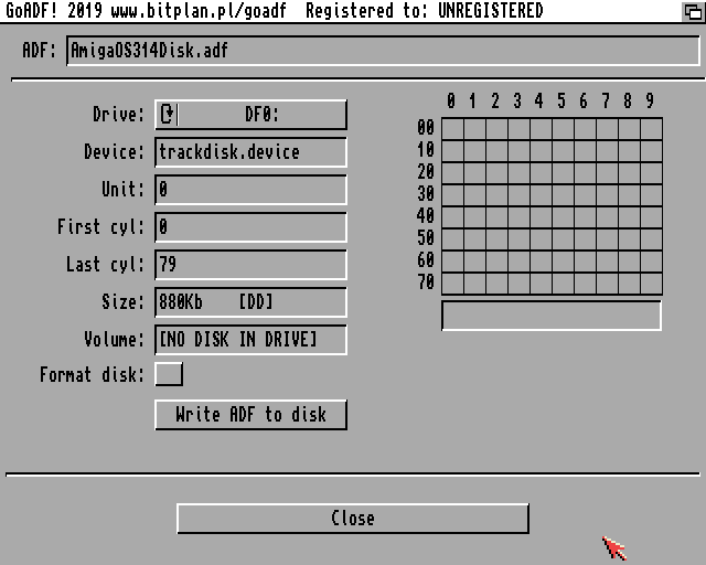 GoADF - Amiga ADF-Image Mounter - tinyurl.com/yy83bv9z #commodore #floppy