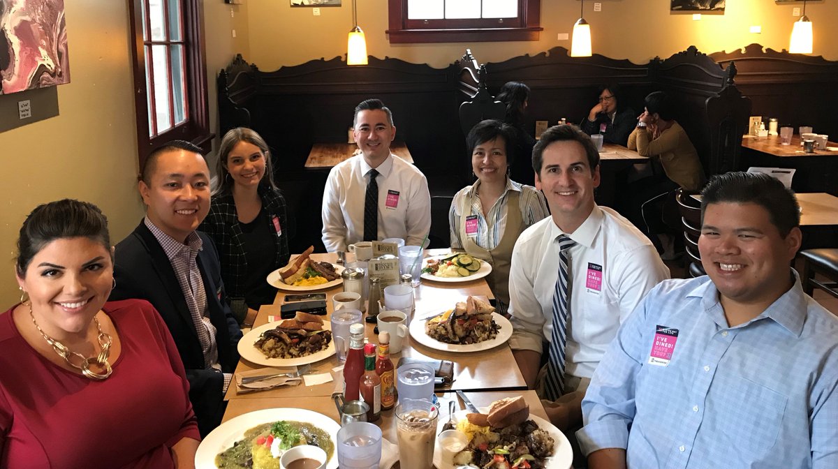 chrisjcate's tweet photo. D6 staff breakfast at The Mission Restaurant (East Village) for the @LGBTCenter's 13th annual @DOFLSD. Proceeds support the Center’s HIV/AIDS services and prevention programs. #DOFLSD https://t.co/MqGeXYlKUc https://t.co/6VMUnULhSC