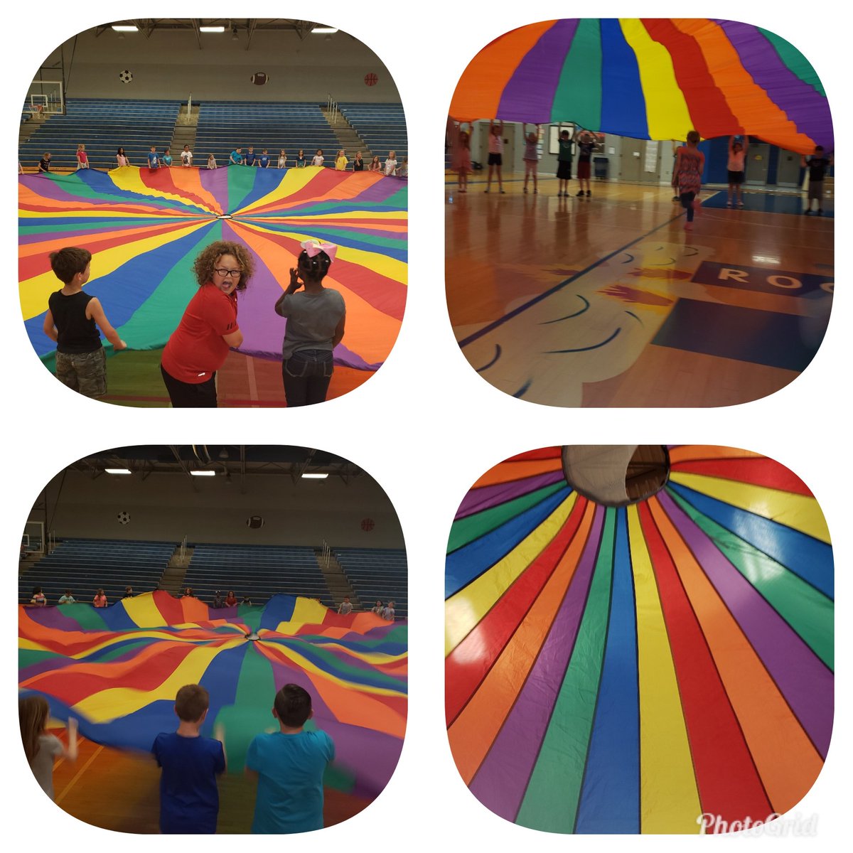 KBamagirl's tweet image. Parachute week is always a favorite of students and teachers. After the long MONTH of testing, everyone needs a little fun! @rockvalerockets #ilovemyjob #kidslaughing #testingisover #everyonelovestheparachute #RES