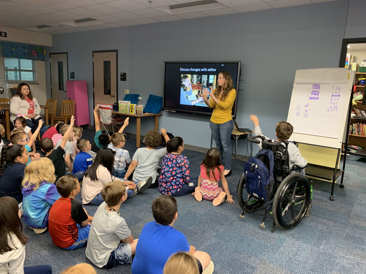 <a href="/7HillsNISD/">7Hills Elementary</a> teachers and staff are such great sports!!! ❤️ their willingness to be “voluntold” during our Author visit today!! <a href="/3AllenK/">Kelly</a> <a href="/marisatindel/">Marisa Tindel</a> <a href="/mrs_davidson17/">Mackenzie Davidson</a> <a href="/KAustinLeads/">Mrs. Austin</a>  <a href="/TarynSouders/">Taryn Souders - Middle Grade Author</a>