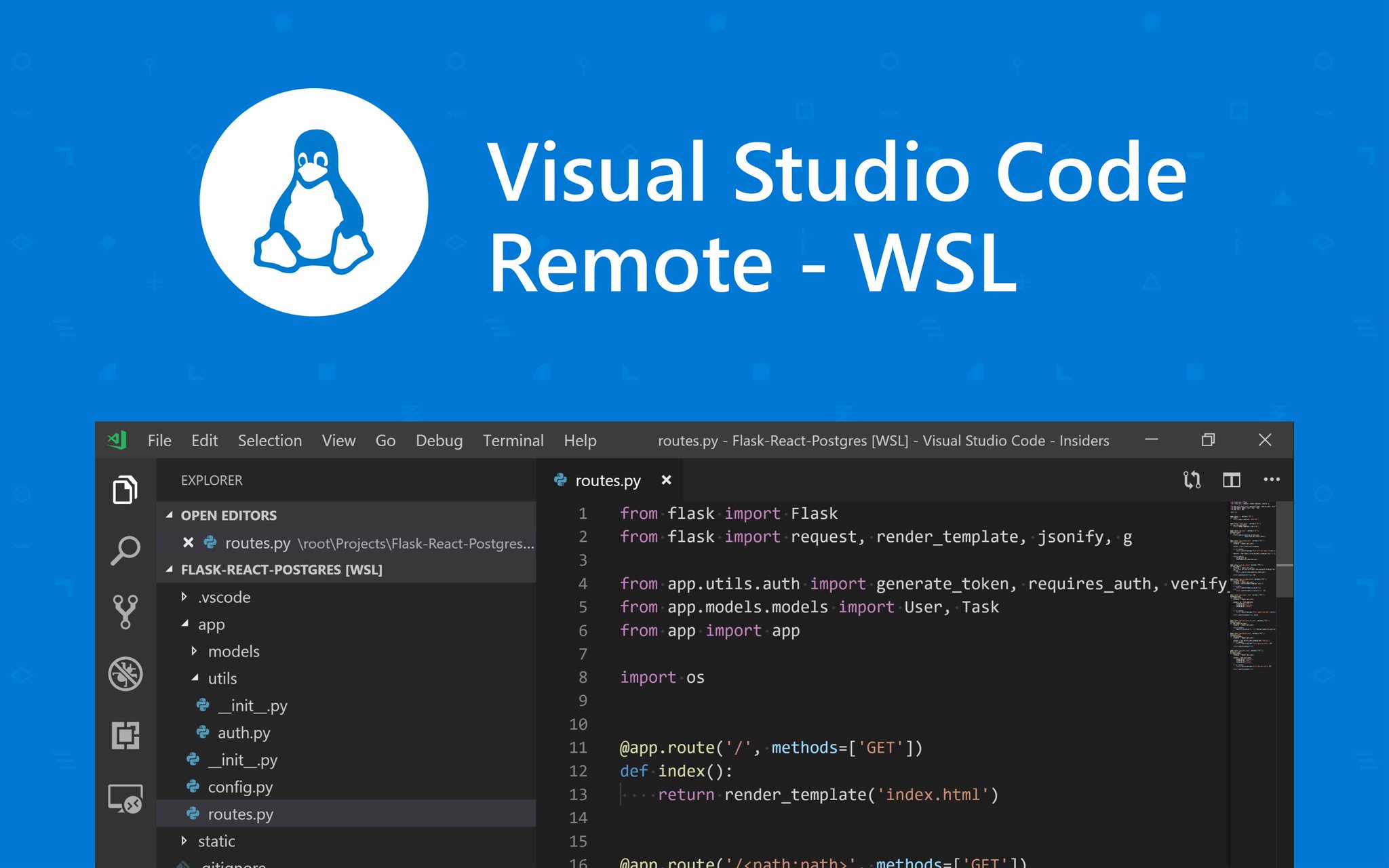 Postgresql in visual studio code
