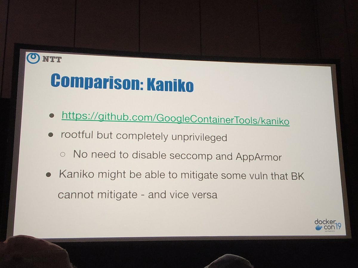 ajeetsraina's tweet image. Buildkit Vs Kaniko @_AkihiroSuda_
#DockerCon2019