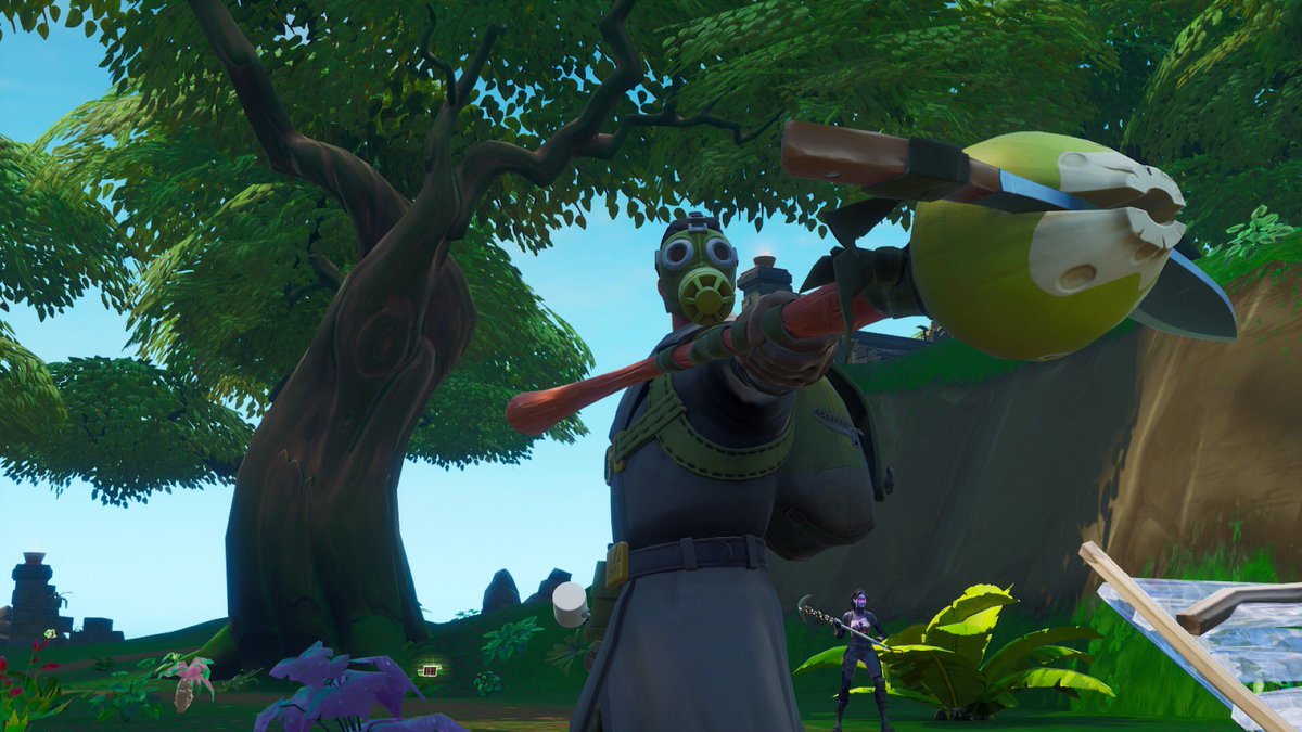 TPylonie's tweet photo. #PeepthiscomboMay I got a combo for sky stalker, also includes; 
Slashed
Machete 
Palm leaf umbrella 
Vines
Wrap can be either dragon scales or dog fight @PizoTV https://t.co/YomKKC5Wjo