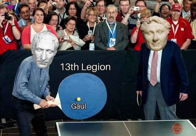 CaesarVerus's tweet photo. Meo consultu, multos res populis Romae vincam, et multos servis meis militibus capiam!

#freestuff
#bambasbat
#firsttriumvirate
#gaulsrsmelly
#eksdee
#nerds https://t.co/bCiqnOWsNj
