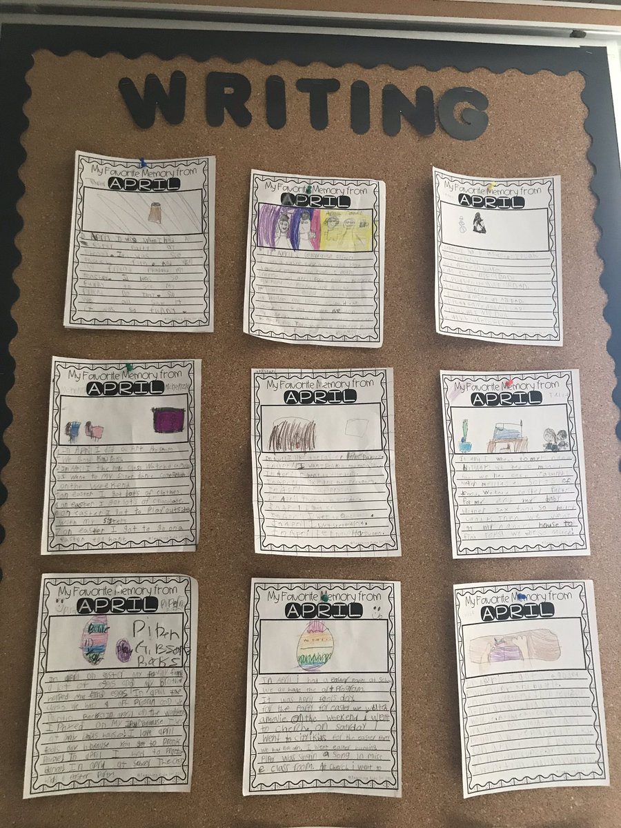 amoorhead13's tweet photo. My students have improved so much! #monthlywriting #April #2A https://t.co/iP7RoiftXm