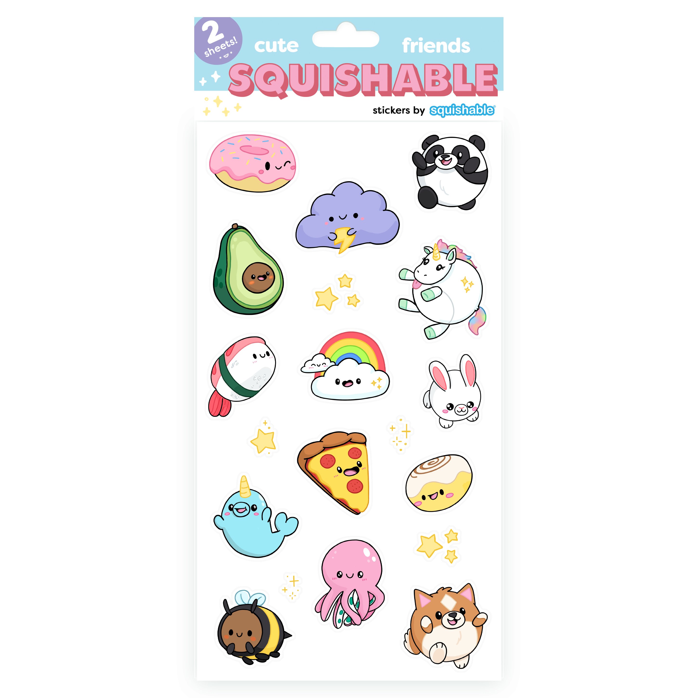toytr squishable aal toytr presenting stickers by squishable small flat friends to stick on your stuff any stuff notebook yes phone case oh yeah laptop probably your own forehead