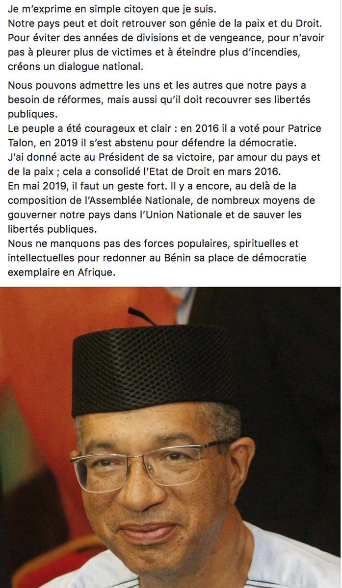 Je m’exprime en simple citoyen que je suis.
Notre pays peut et doit retrouver son génie de la paix et du Droit...