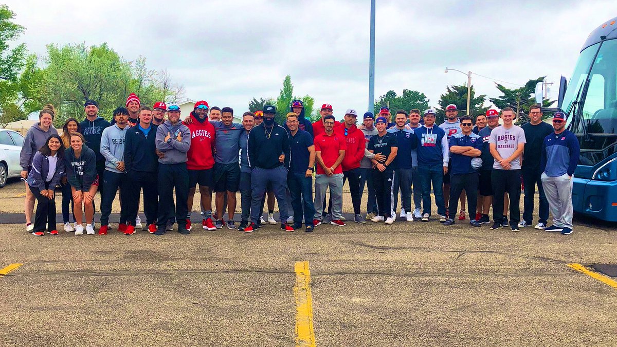 Good luck to <a href="/opsu_baseball/">OPSU Baseball</a> as they head to the Sooner Athletic Conference Tournament! Thank you to all who came for the send off! 🤗⚾️ Let’s go Aggies! #WePlayForYou
