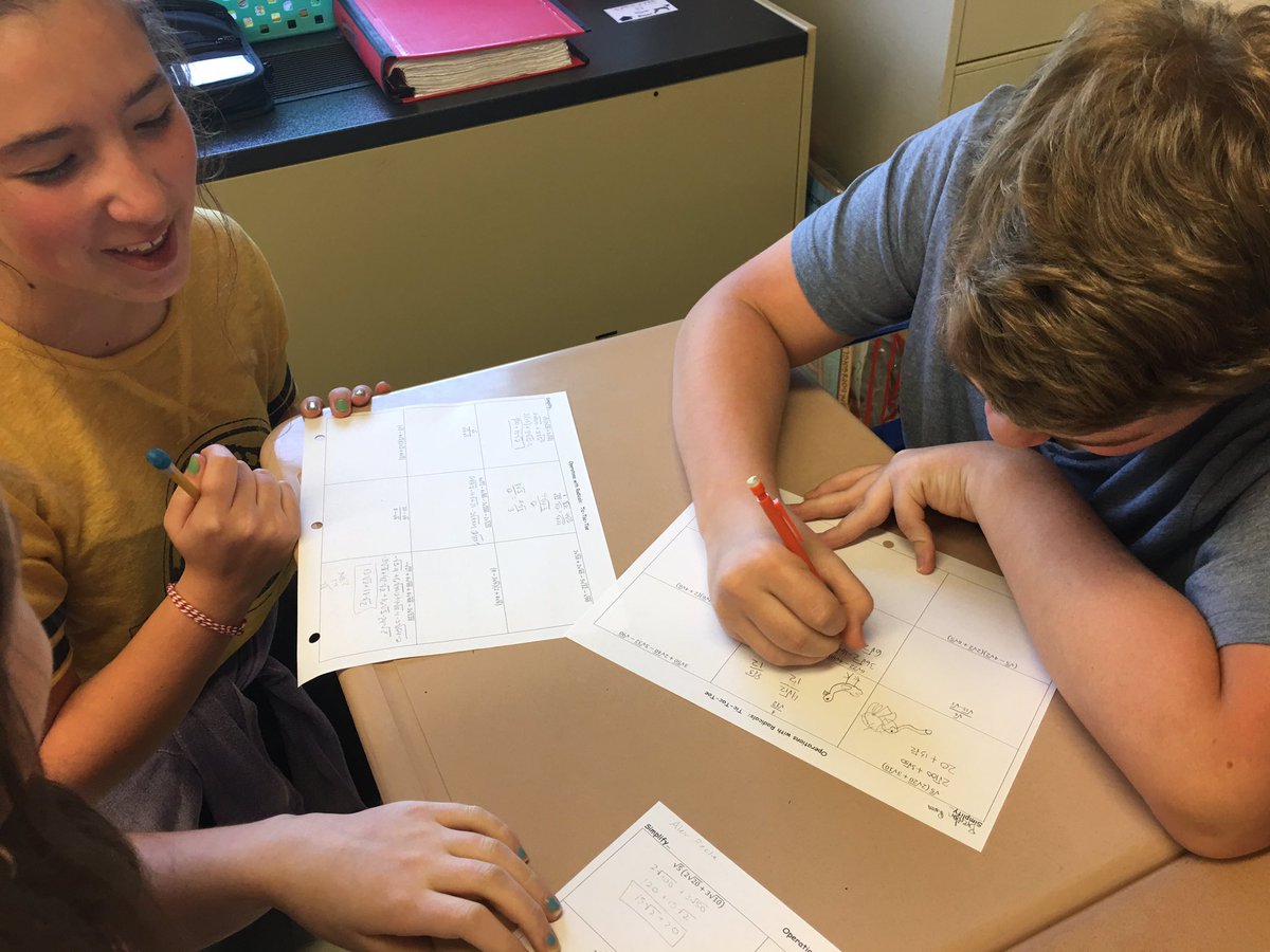 CattsMath's tweet image. Operations with Radicals: Tic-Tac-Toe!  This game is getting competitive!